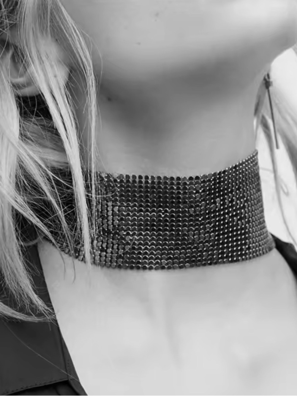 Black Mesh Choker Necklace Necklaces